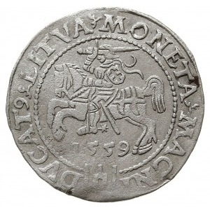 grosz na stopę litewską 1559, Wilno, końcówki napisów L...