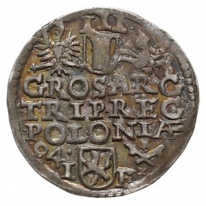 trojak 1594, Wschowa, Iger W.94.2.a (R), bardzo ładny