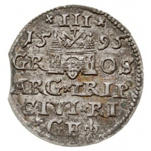 trojak 1595, Ryga, Iger R.95.1.c