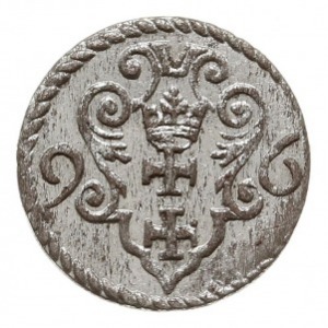 denar 1596, Gdańsk, piękny