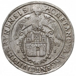 talar 1633, Toruń, Aw: Półpostać króla w prawo i napis ...