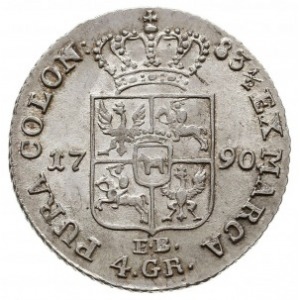 złotówka 1790, Warszawa, interpunkcja w postaci małych ...