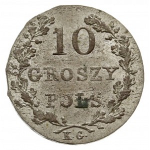 10 groszy 1831, Warszawa, odmiana z zagiętymi łapami Or...