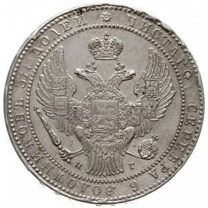 1 1/2 rubla = 10 złotych 1835 НГ, Petersburg, Plage 322...