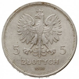 5 złotych 1930, Warszawa, 100. Rocznica Powstania Listo...