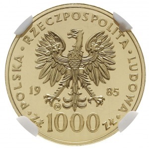 1.000 złotych 1985, Szwajcaria, Jan Paweł II, złoto, Pa...