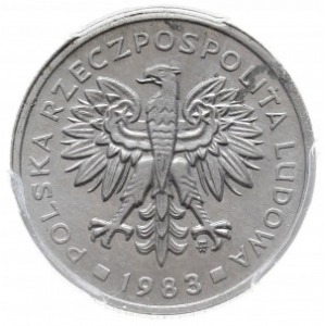2 złote 1983, Warszawa, próba technologiczna w aluminiu...