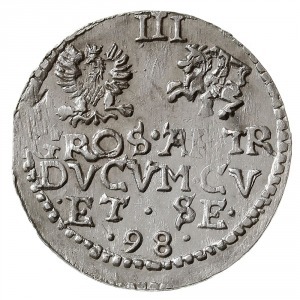 trojak 1598, Mitawa, Iger KUW.98.1.d (R2), Gerbaszewski...