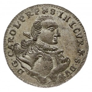 grosz 1762 C-H-S, Mitawa, tarcze herbowe wygięte, Gerba...