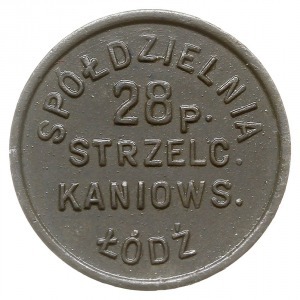 Łódź - 20 groszy Spóldzielni 28. Pułku Piechoty Strzelc...