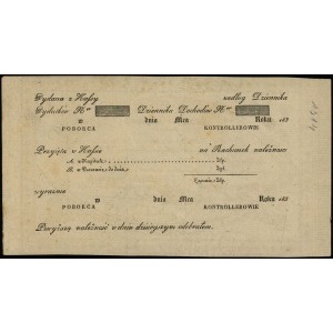 asygnacja skarbowa na 200 złotych 1831, podpisy: Hilary...
