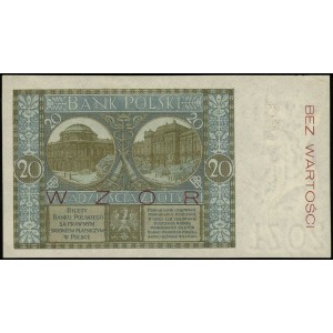 20 złotych 1.03.1926, seria V, numeracja 0245678, po ob...