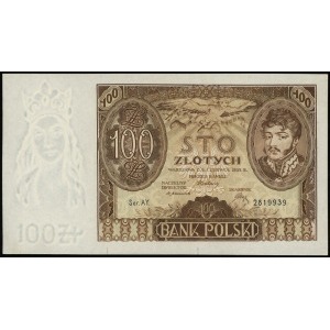 100 złotych 2.06.1932, seria AY, numeracja 2819939, na ...