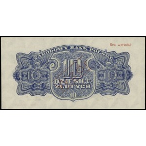10 złotych 1944, w klauzuli OBOWIĄZKOWE, seria Dd, nume...