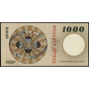 1.000 złotych 29.10.1965, seria A, numeracja 7000135, L...