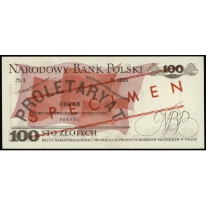 100 złotych 17.05.1976, seria AH, numeracja 0000009, cz...