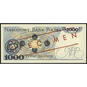 1.000 złotych 1.06.1982, seria DC, numeracja 0000000, c...