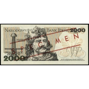 2.000 złotych 1.06.1982, seria BP, numeracja 0000000, c...