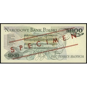 5.000 złotych 1.06.1982, seria A, numeracja 0000000, cz...