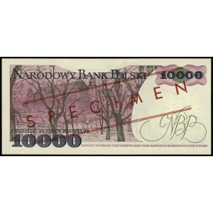 10.000 złotych 1.02.1987, seria A, numeracja 0000000, c...