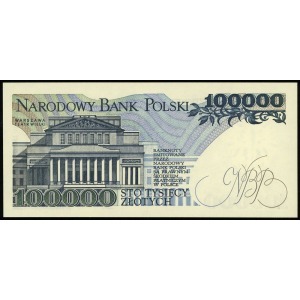100.000 złotych 1.02.1990, seria AA, numeracja 0850774,...