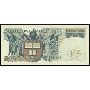 500.000 złotych 16.11.1993, seria Z, numeracja 0380077,...