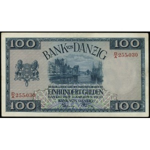 100 guldenów 1.08.1931, seria D/A numeracja 255030, Mił...