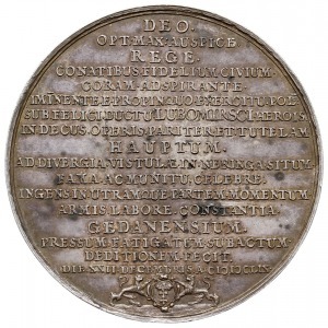 medal autorstwa Jana Höhna młodszego, wybity w 1659 w G...