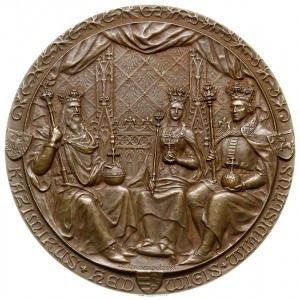 medal autorstwa Wincentego Trojanowskiego z 1900 roku w...