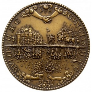 medal z początku XX wieku wybity w Paryżu, poświęcony H...