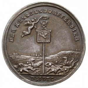 medal autorstwa Jerzego Wilhelma Kittel’a z 1745 roku w...