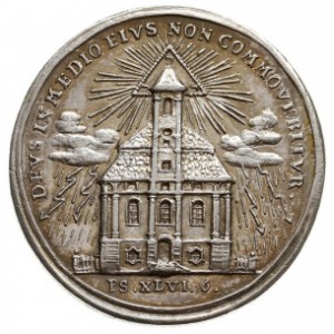medal autorstwa Jerzego Wilhelma Kittel’a z 1750 roku w...