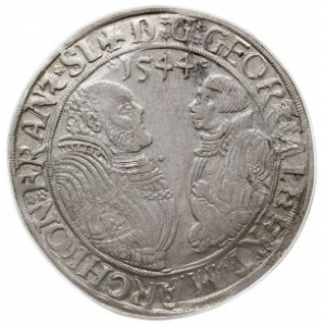 talar 1544, Schwabach, emisja po śmierci Jerzego z Ansb...