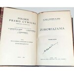 DE BERIER - ZOBOWIĄZANIA wyd.1938r. Skóra