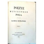 POL- PACHOLE HETMAŃSKIE. T. 1-2 (komplet w 1 wol.) wyd. 1862 il. Kossak