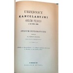MAURER - URZĘDNICY KANCELARYJNI KRÓLÓW POLSKICH cz.1-3 wyd. 1884