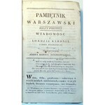 PAMIĘTNIK WARSZAWSKI, tom  VI wyd. 1823