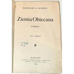 REYMONT - ZIEMIA OBIECANA t.1-2 [komplet w 1 wol.] wyd.1 z 1899