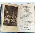 HOMER- ODYSSEJA HOMEROWSKA Druga połowa Odyssei wyd. 1815