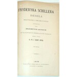SCHILLER - DZIEŁA POETYCZNE I DRAMATYCZNE t.1-2 (komplet w 2 wol.) wyd. 1885r. OPRAWA SECESYJNA