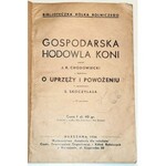 CHODOWIECKI - GOSPODARSKA HODOWLA KONI wyd. 1938