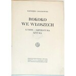 CHŁĘDOWSKI- ROKOKO WE WŁOSZECH wyd. 1915r. OPRAWA PUGET