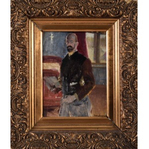 Malczewski Jacek (1854-1929) Autoportret z paletą