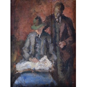Larisch Karol (1902–1935) Dwóch mężczyzn nad książką