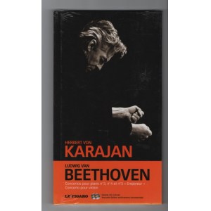 Ludwig van Beethoven, Koncerty fortepianowe nr 3, 4, 5, Koncert skrzypcowy, wyk. Herbert von Karajan, Glenn Gould, Walter Gieseking, Wolfgang Schneiderhan (CD)