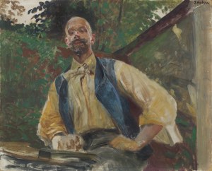 Malczewski Jacek, AUTOPORTRET W OGRODZIE, 1906