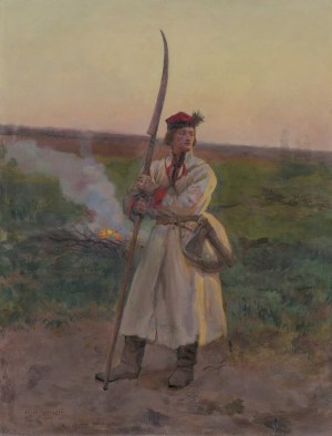 Chełmoński Józef, KOSYNIER, 1906