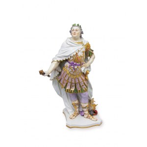 Figura Augusta III Sasa w stroju cesarza rzymskiego