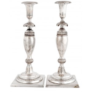 A pair of candlesticks