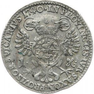 Polska, August III 1733-1763, grosz wikariacki 1740, Drezno